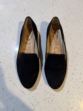 Sam Edelman Black Faux Suede Loafer | 11